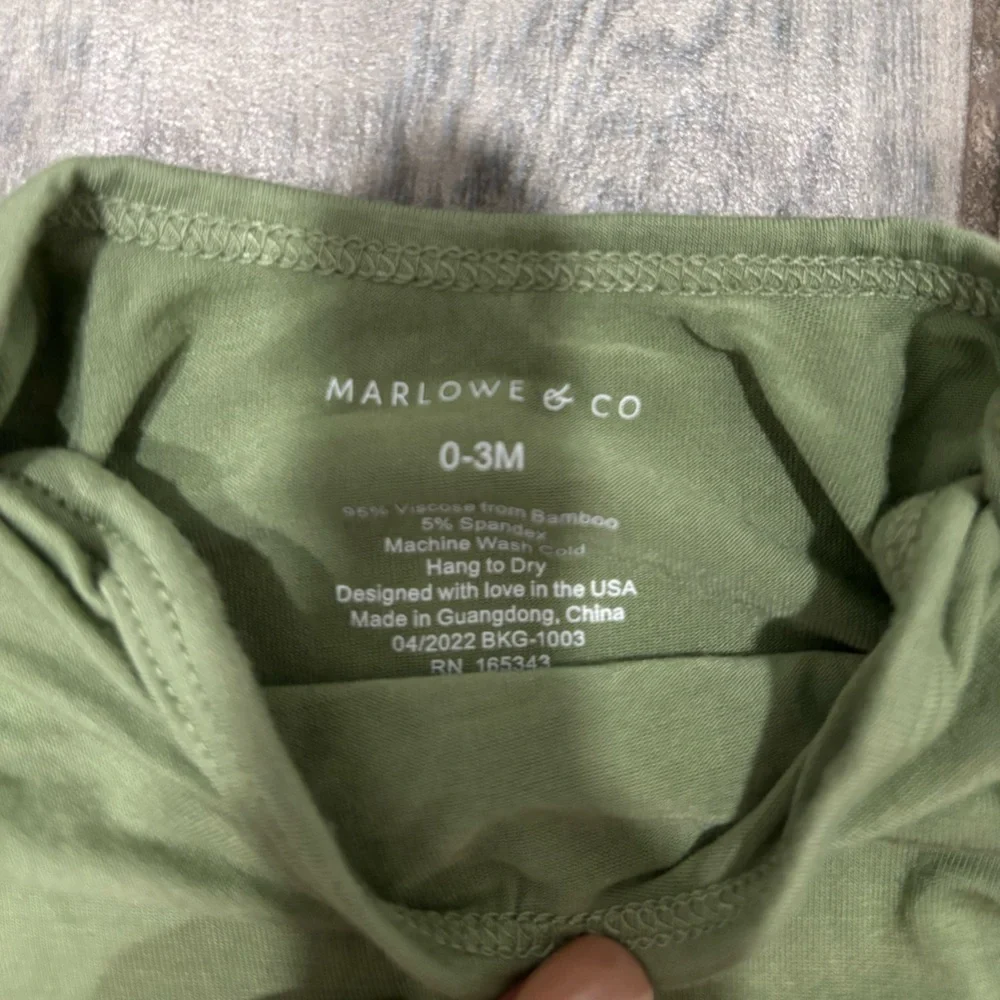 Marlowe & Co DRIED THYME KNOTTED GOWN 0-3 months